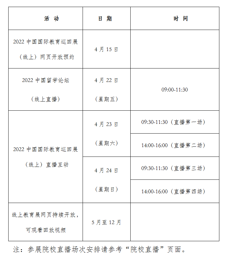 日程